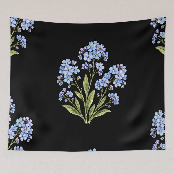 Item preview, Minimal Forget-Me-Not Botanical Watercolor designed and sold by ColorSplash123.