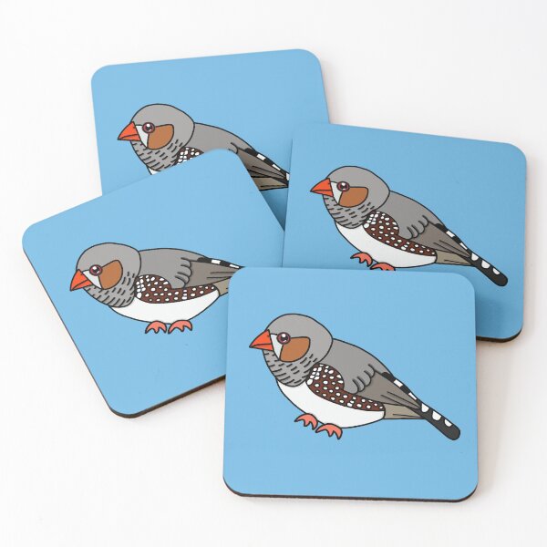 Item preview, Zebra Finch - A Derpybird Design designed and sold by YOjosie.