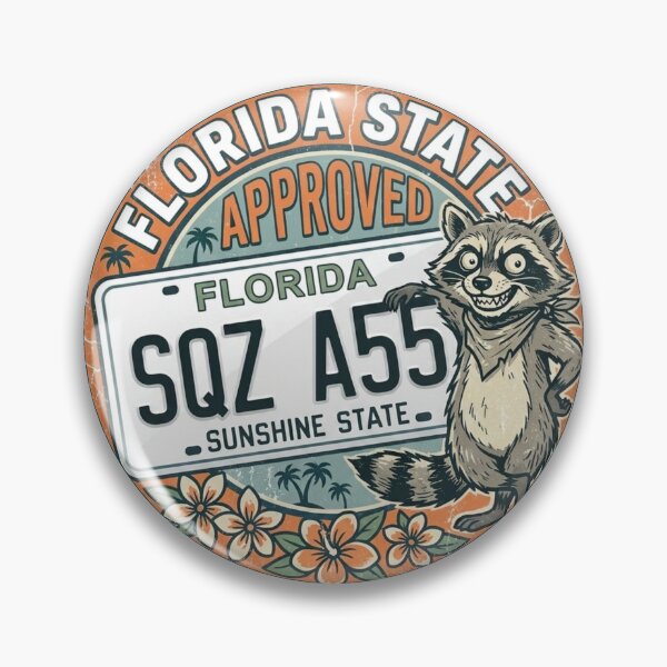 Item preview, Florida DMV SQZ A55 License Plate Meme designed and sold by SisuPrintsCo.
