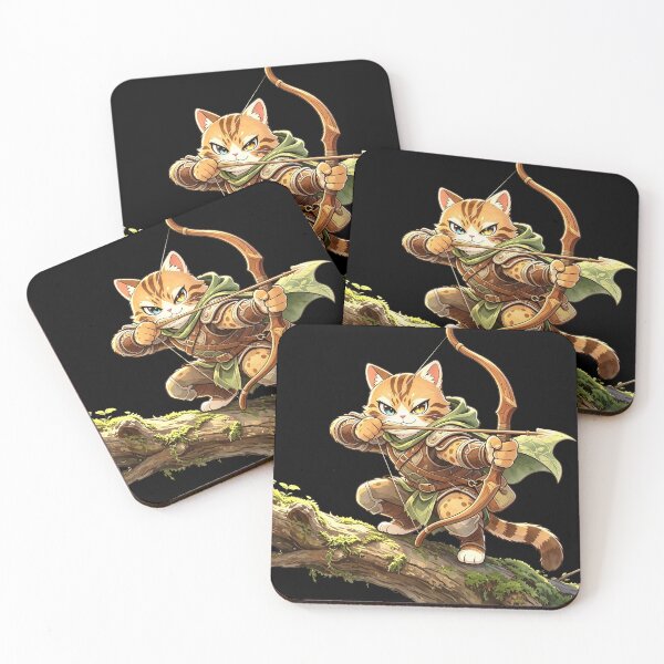 Item preview, The Forest Ranger - Cute Felis Nigripes Archer Warrior designed and sold by ABYSSLAB.