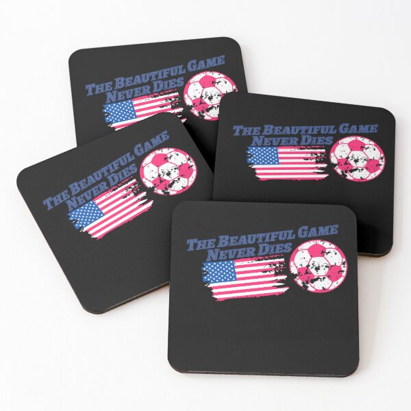 Item preview, The Beautiful Game Never Dies USA Soccer Patriotic designed and sold by Lulustarfox.
