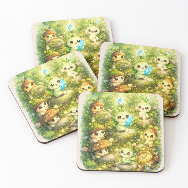 Item preview, Tiny Forest Adventure – Whimsical Woodland Explorers Gaming Art designed and sold by annenambiro.