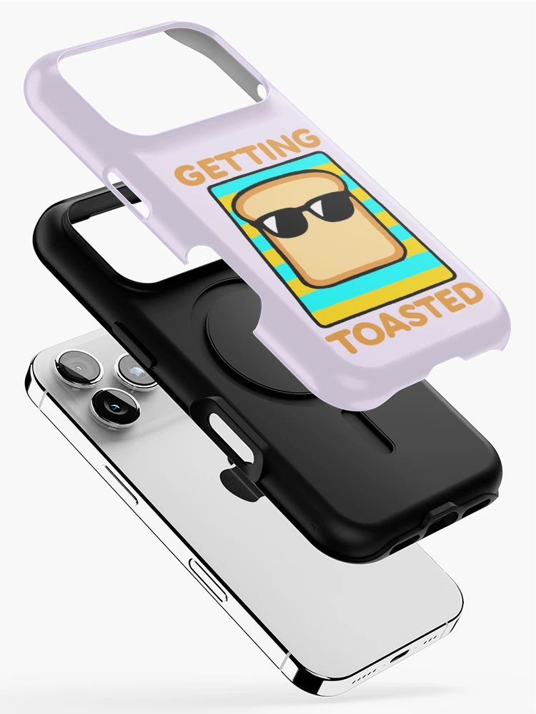 Thumbnail 2 of 4, iPhone Case, Getting Toasted - Sunbathing Toast designed and sold by Regal Rev.