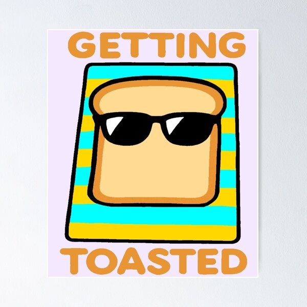 Item preview, Getting Toasted - Sunbathing Toast designed and sold by Regal Rev.
