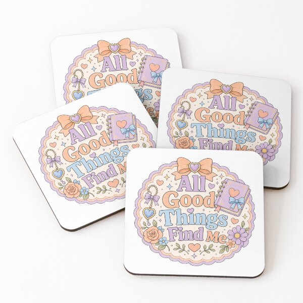 Item preview, All Good Things Find Me – Pastel Positive Affirmation designed and sold by Chaotically Cutee.