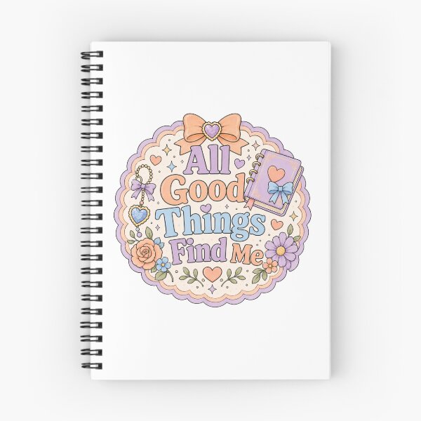 Item preview, All Good Things Find Me – Pastel Positive Affirmation designed and sold by Chaotically Cutee.