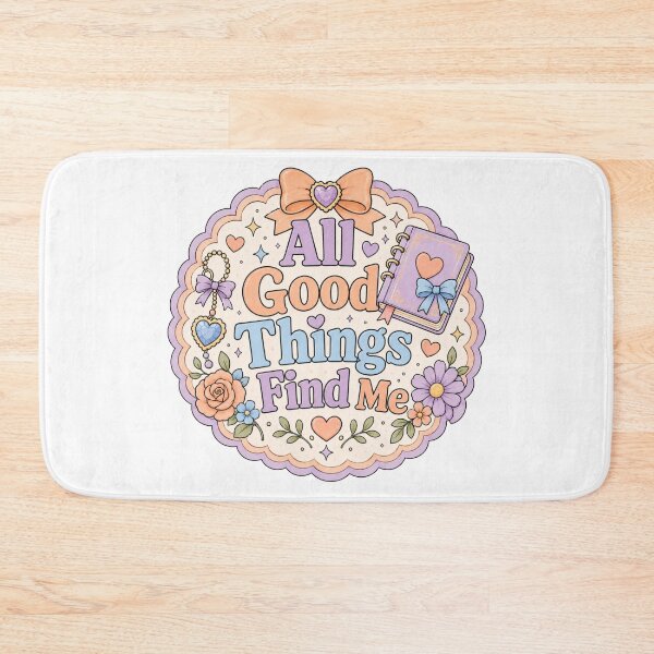 Item preview, All Good Things Find Me – Pastel Positive Affirmation designed and sold by Chaotically Cutee.