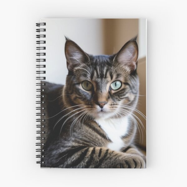 Item preview, Animals - Tabby Cat with Blue-Green Eyes, Expressive Feline Portrait designed and sold by World-Pets.