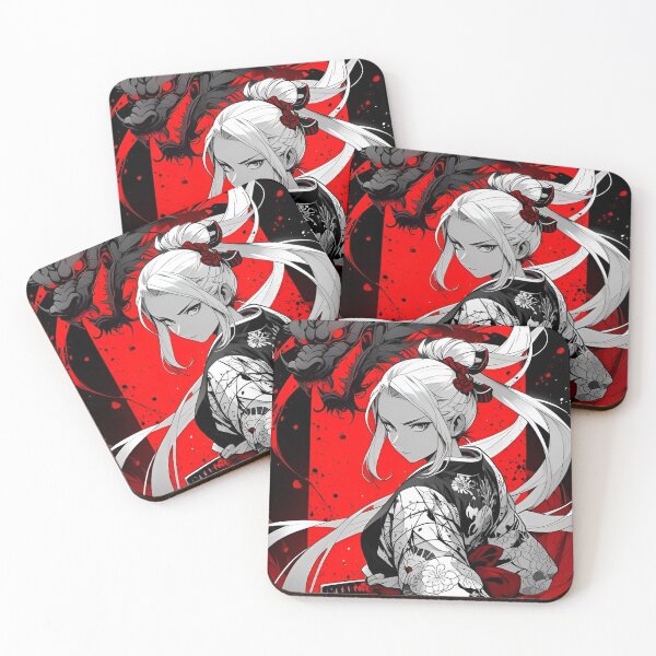 Item preview, Crimson Dragon Samurai Anime Inspired Warrior Fantasy Art designed and sold by Dyan4.
