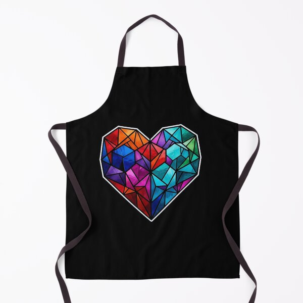 Item preview, Stained Glass Geometric Rainbow Heart designed and sold by Owcomm.