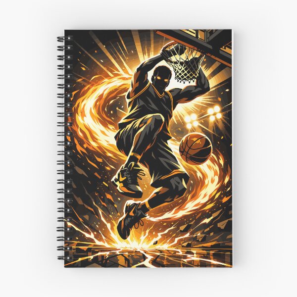 Item preview, Flaming Basketball Slam Dunk - Intense Sports Power Performance Art designed and sold by arfindo-indra.