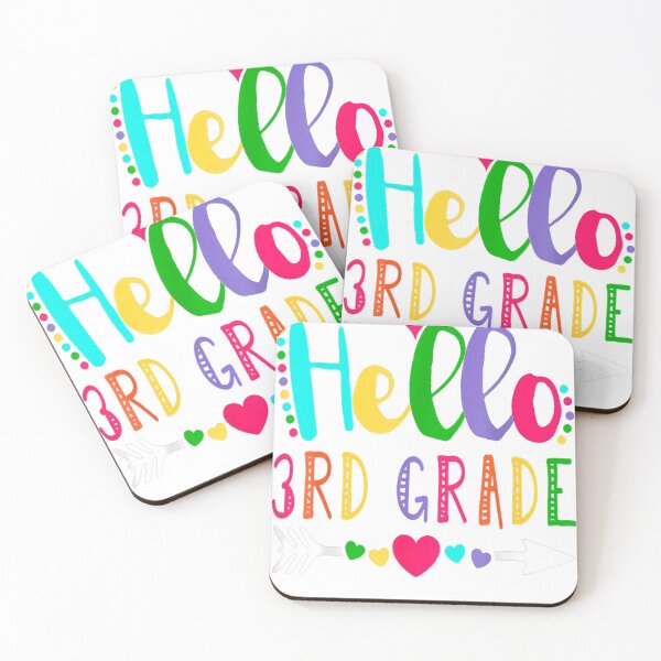 Item preview, Cute Heart Hello 3rd Grade First Day Back To School Teachers designed and sold by Balggonech.