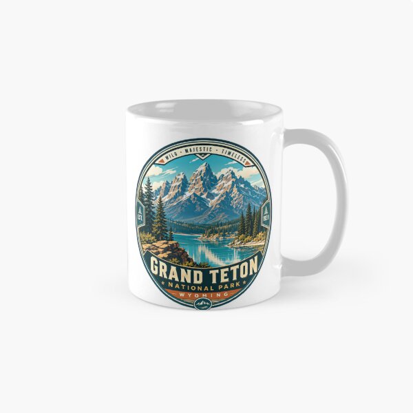 Item preview, Wild Majestic Timeless Grand Teton National Park Wyoming Travel Hiker Adventure designed and sold by Simsimah26Parks.