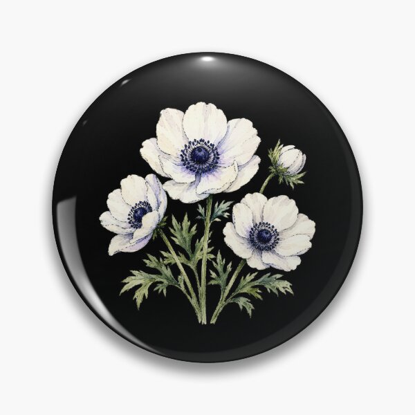 Item preview, Minimal Anemone Botanical Watercolor designed and sold by ColorSplash123.