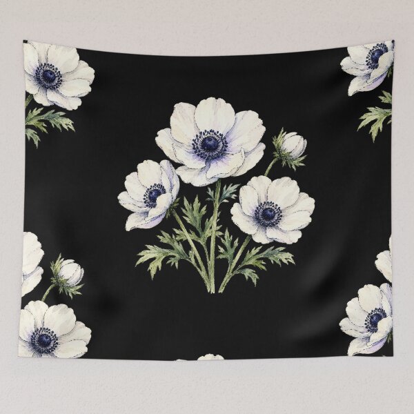Item preview, Minimal Anemone Botanical Watercolor designed and sold by ColorSplash123.