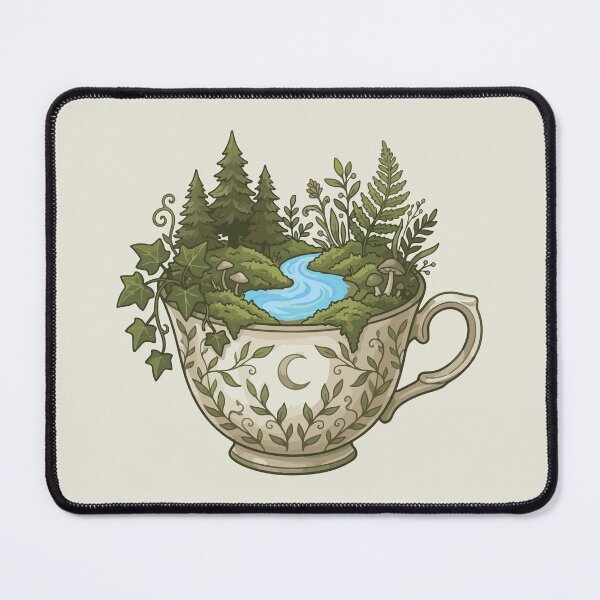 Item preview, Cozy Cottagecore Teacup Forest designed and sold by BrownHorse90s.