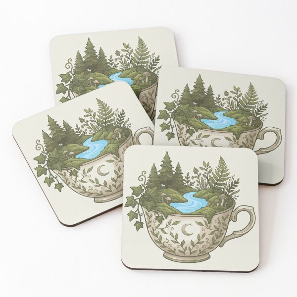 Item preview, Cozy Cottagecore Teacup Forest designed and sold by BrownHorse90s.