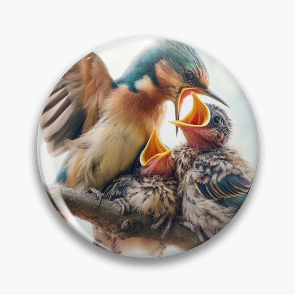 Item preview, Bird feeding its children designed and sold by ZeusGallery.