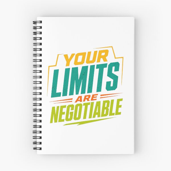 Item preview, Your Limits Are Negotiable | Bold Motivational Typography | Growth Mindset Sticker designed and sold by Lovestickerco.