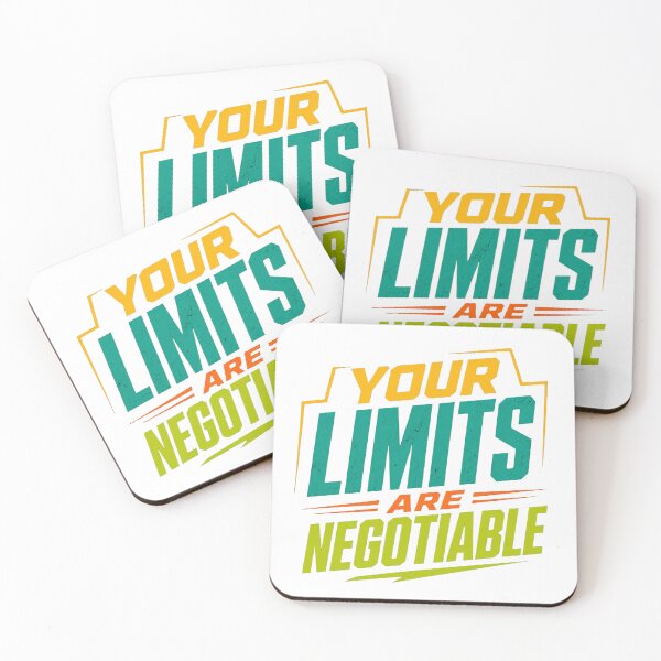 Item preview, Your Limits Are Negotiable | Bold Motivational Typography | Growth Mindset Sticker designed and sold by Lovestickerco.
