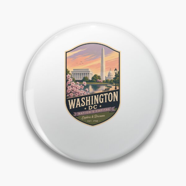 Item preview, Washington DC Nation's Capital Explore & Discover Est. 1790 Travel Souvenir Visitor designed and sold by Simsimah26Parks.