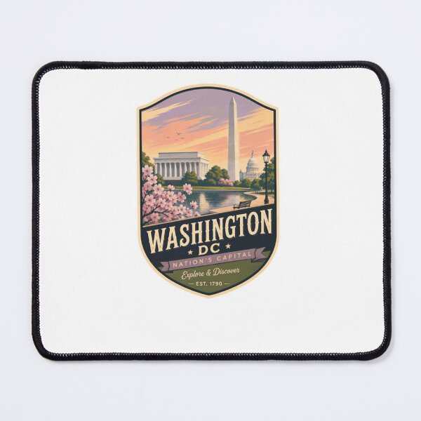 Item preview, Washington DC Nation's Capital Explore & Discover Est. 1790 Travel Souvenir Visitor designed and sold by Simsimah26Parks.
