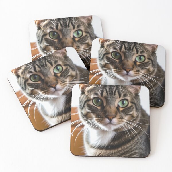 Item preview, Animals - Tabby Cat with Emerald Eyes, Expressive Feline Portrait designed and sold by World-Pets.