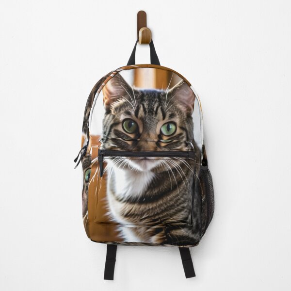 Item preview, Animals - Tabby Cat with Emerald Eyes, Expressive Feline Portrait designed and sold by World-Pets.