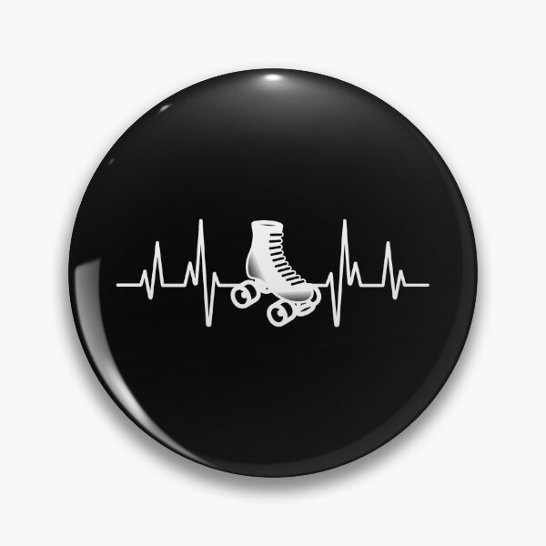 Item preview, Roller Skate Heartbeat Pulse Line Art designed and sold by SoyLamderma.