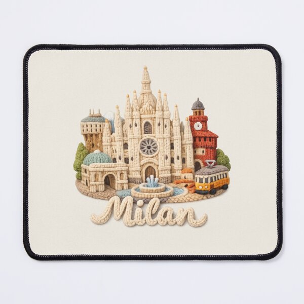 Item preview, Cute Knitted Milan Landmark | Handmade Yarn City Travel Knit Souvenir designed and sold by Moons Studio.
