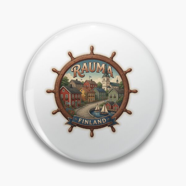 Item preview, Rauma Finland Old Town Travel Sticker Souvenir Summer Edition designed and sold by Imaginarium of Chaos falcon88 .