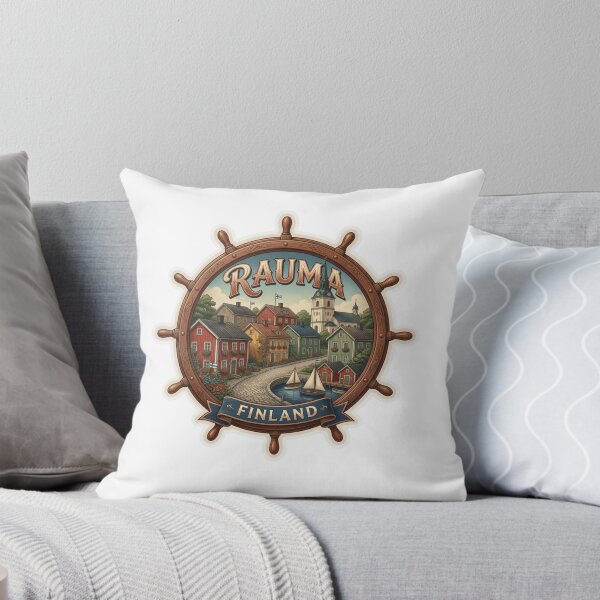 Item preview, Rauma Finland Old Town Travel Sticker designed and sold by Imaginarium of Chaos falcon88 .