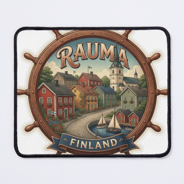 Item preview, Rauma Finland Old Town Travel Sticker Souvenir Summer Edition designed and sold by Imaginarium of Chaos falcon88 .