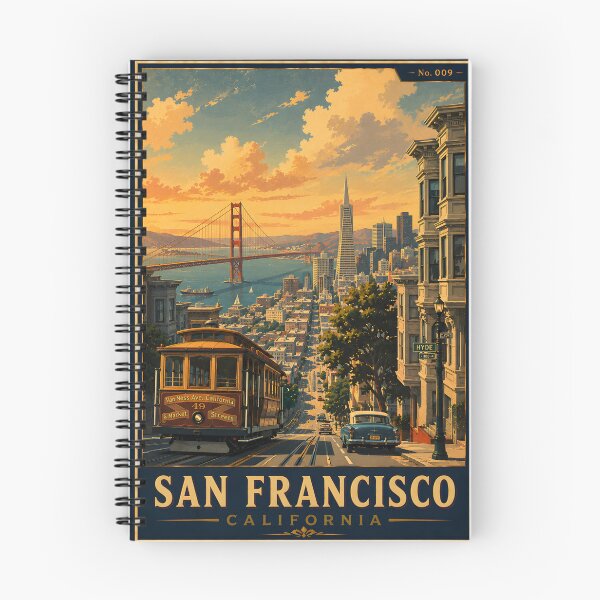 Item preview, San Francisco Vintage Travel Poster | Golden Gate Bridge Retro Wall Art | No. 009 designed and sold by bauschberts.