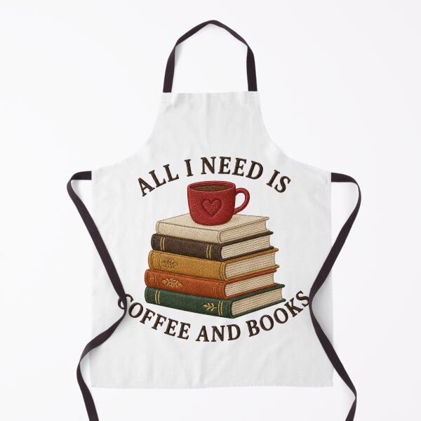 Item preview, All I Need Is Coffee And Books Shirt Book Lover Coffee Reader Embroidered Sweatshirt designed and sold by Backsay.