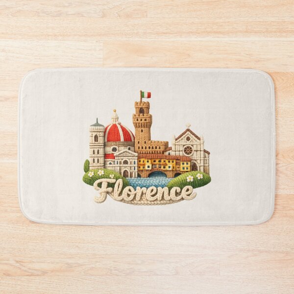 Item preview, Cute Knitted Florence Landmark | Handmade Yarn City Travel Knit Souvenir designed and sold by Moons Studio.