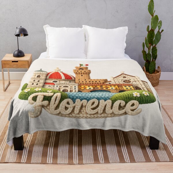 Item preview, Cute Knitted Florence Landmark | Handmade Yarn City Travel Knit Souvenir designed and sold by Moons Studio.