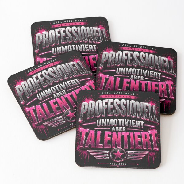 Item preview, Professionally unmotivated, but talented – sarcasm statement designed and sold by Peter Kaul.