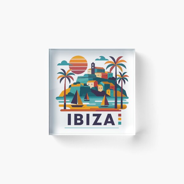 Item preview, Ibiza Minimal Contemporary Art – Balearic Island Design for Music & Party Lovers designed and sold by OzzFrequency.