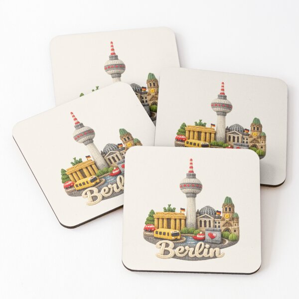 Item preview, Cute Knitted Berlin Landmark | Handmade Yarn Knit City Travel Souvenir designed and sold by Moons Studio.