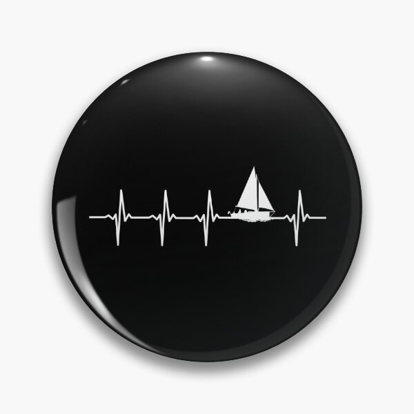 Item preview, Sailboat Heartbeat Line Design designed and sold by SoyLamderma.