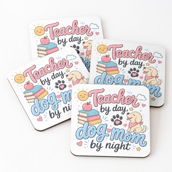 Item preview, Teacher by Day, Dog Mom by Night — because the best humans are both. designed and sold by DoggyDayLove.
