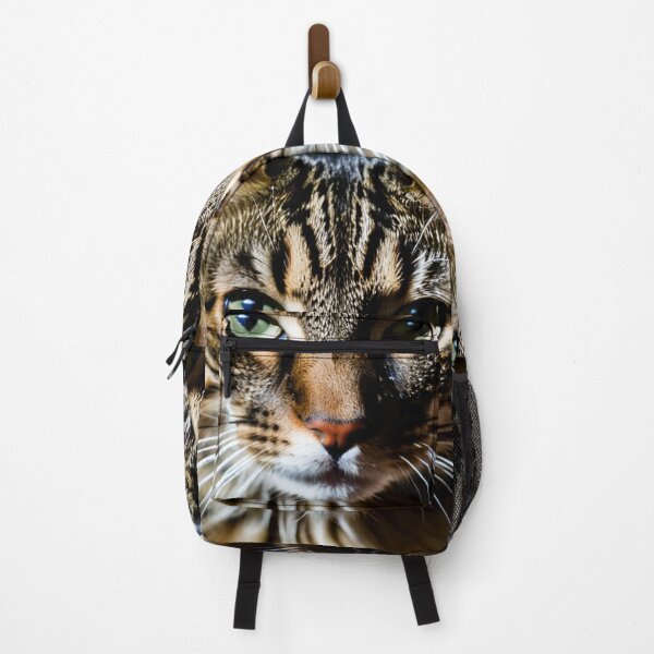 Item preview, Animals - Tabby Cat with Emerald Eyes, Hypnotic Close-Up Portrait designed and sold by World-Pets.