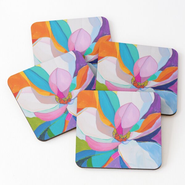 Item preview, Vibrant Abstract Magnolia Flower Painting designed and sold by Pierce Millington Gallery.