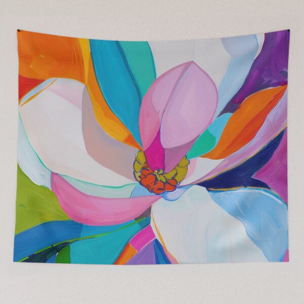 Item preview, Vibrant Abstract Magnolia Flower Painting designed and sold by Pierce Millington Gallery.