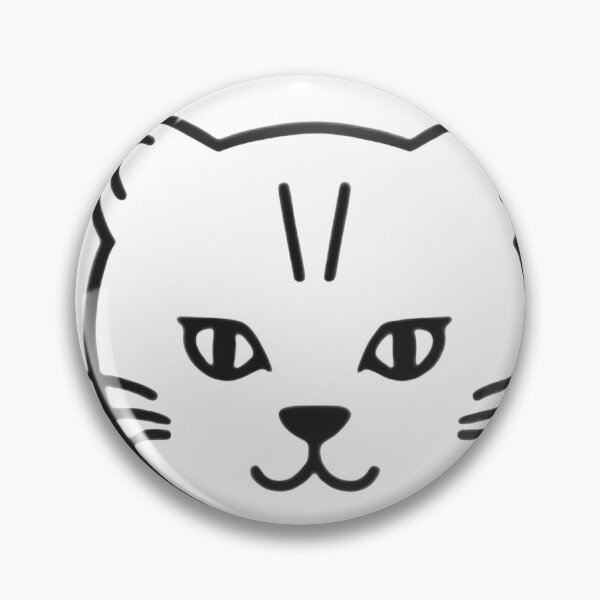 Item preview, Minimalist Blackout Cat Face designed and sold by Doka  Images.