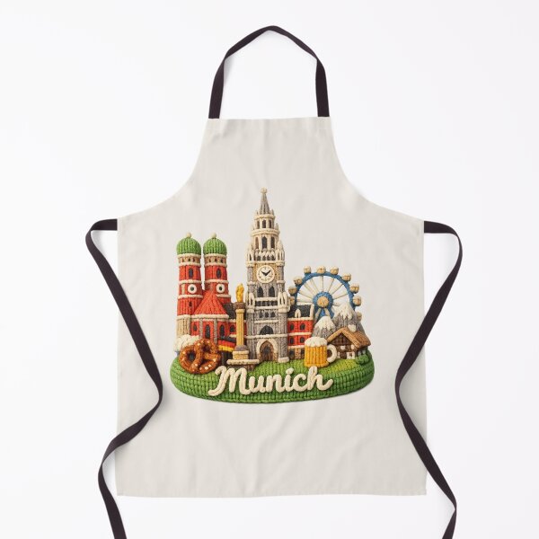 Item preview, Cute Knitted Munich Landmark | Handmade Yarn Knit City Travel Souvenir designed and sold by Moons Studio.