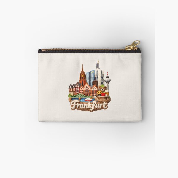 Item preview, Cute Knitted Frankfurt Landmark | Handmade Yarn Knit City Travel Souvenir designed and sold by Moons Studio.