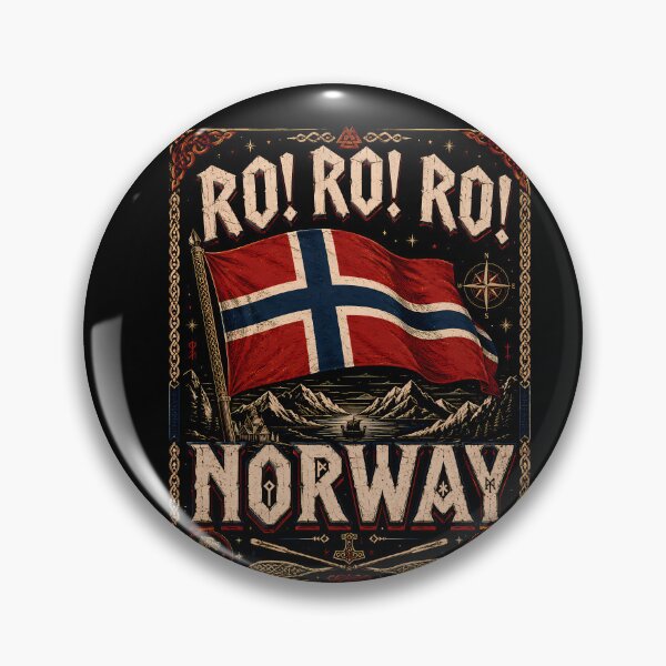 Item preview, Rock Roll Norway Flag Viking Mountains Nordic designed and sold by yoddel.