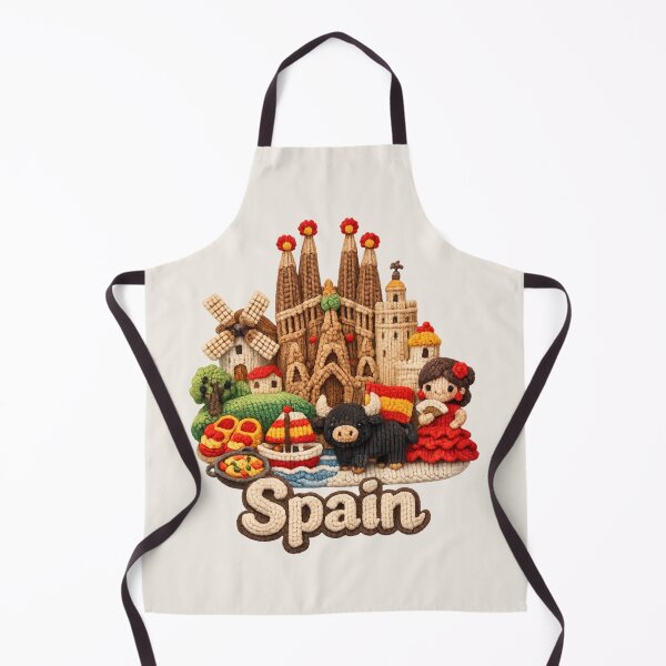 Item preview, Cute Knitted Spain Landmark | Handmade Yarn Knit Travel Souvenir designed and sold by Moons Studio.